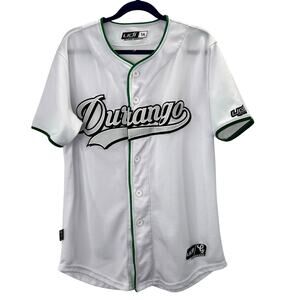LMB Durango Mexican Professional Baseball UDI Jersey Youth Boys 14 White Green